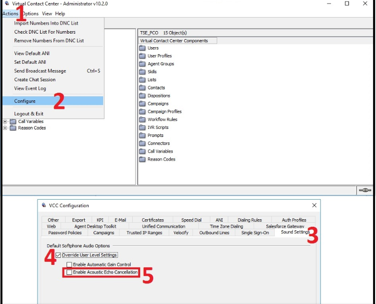 Administrator I Override User Audio Settings