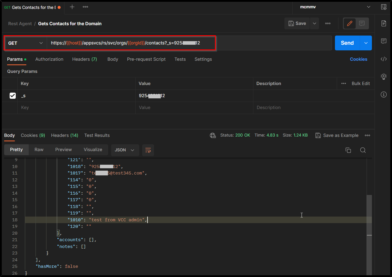 API | Narrowing Down the Search Result in Gets Contacts for the Domain ...