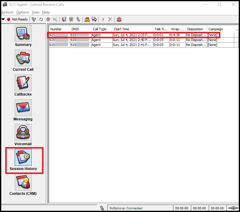 VCC | Viewing Call History in Agent Application in Java Agent Desktop ...