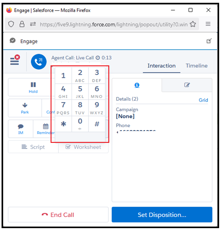 Plus Applications | Accessing keypad or dial pad