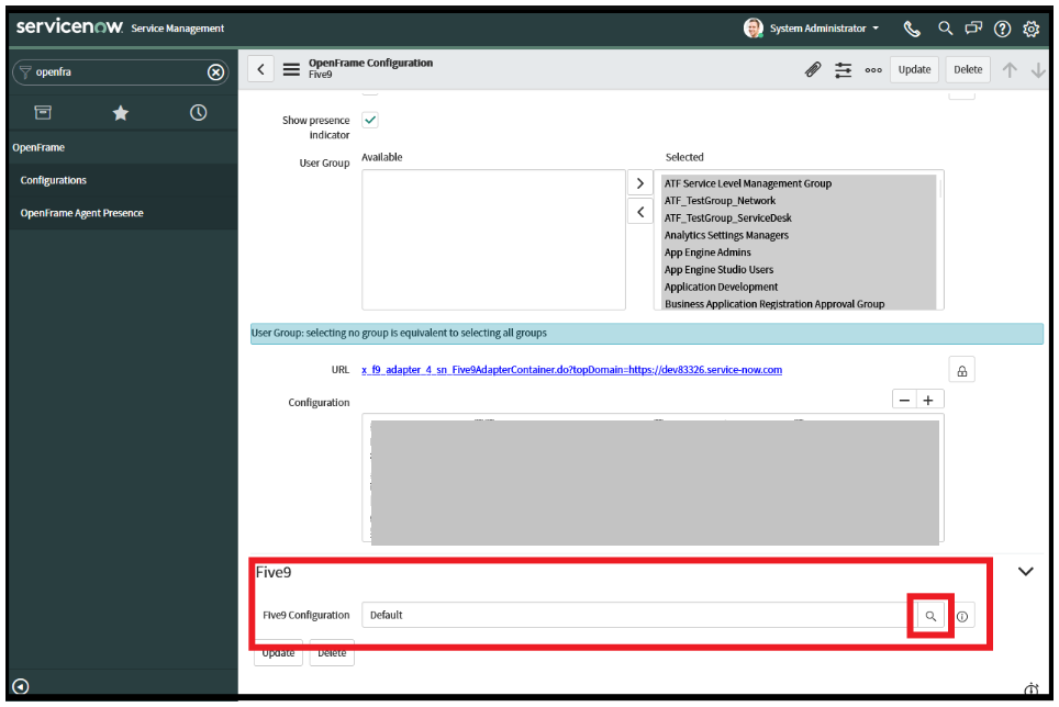 ServiceNow | Configuring the Adapter