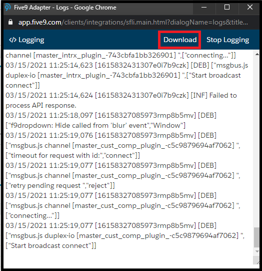 Plus Applications | Collecting Application and WebSoftphone Logs