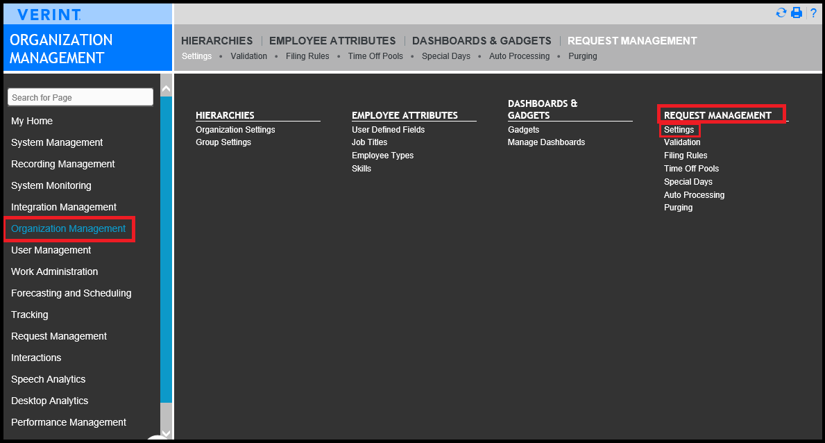Verint | Create policies for shift swap requests