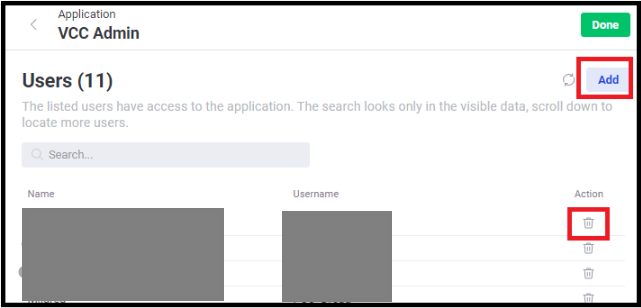 Admin Console | Assigning Applications