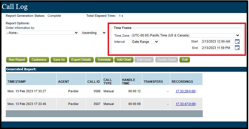 Reporting | Call Recording Leg Behavior on Transferred Calls