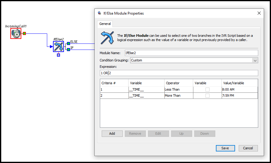 Administrator | Using the Variable _TIME_ on IVR Script