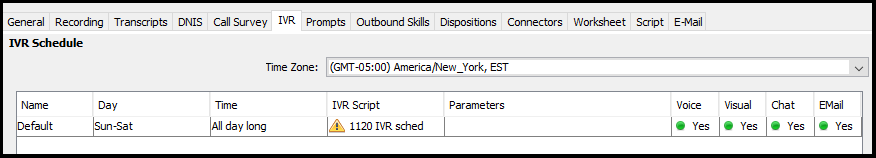 Administrator | Using the Variable _TIME_ on IVR Script