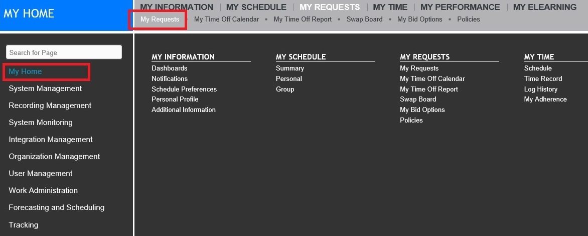 Verint | Submitting Flex time request