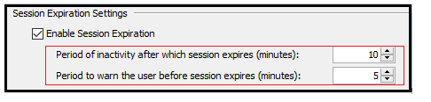 VCC | Session Expiration
