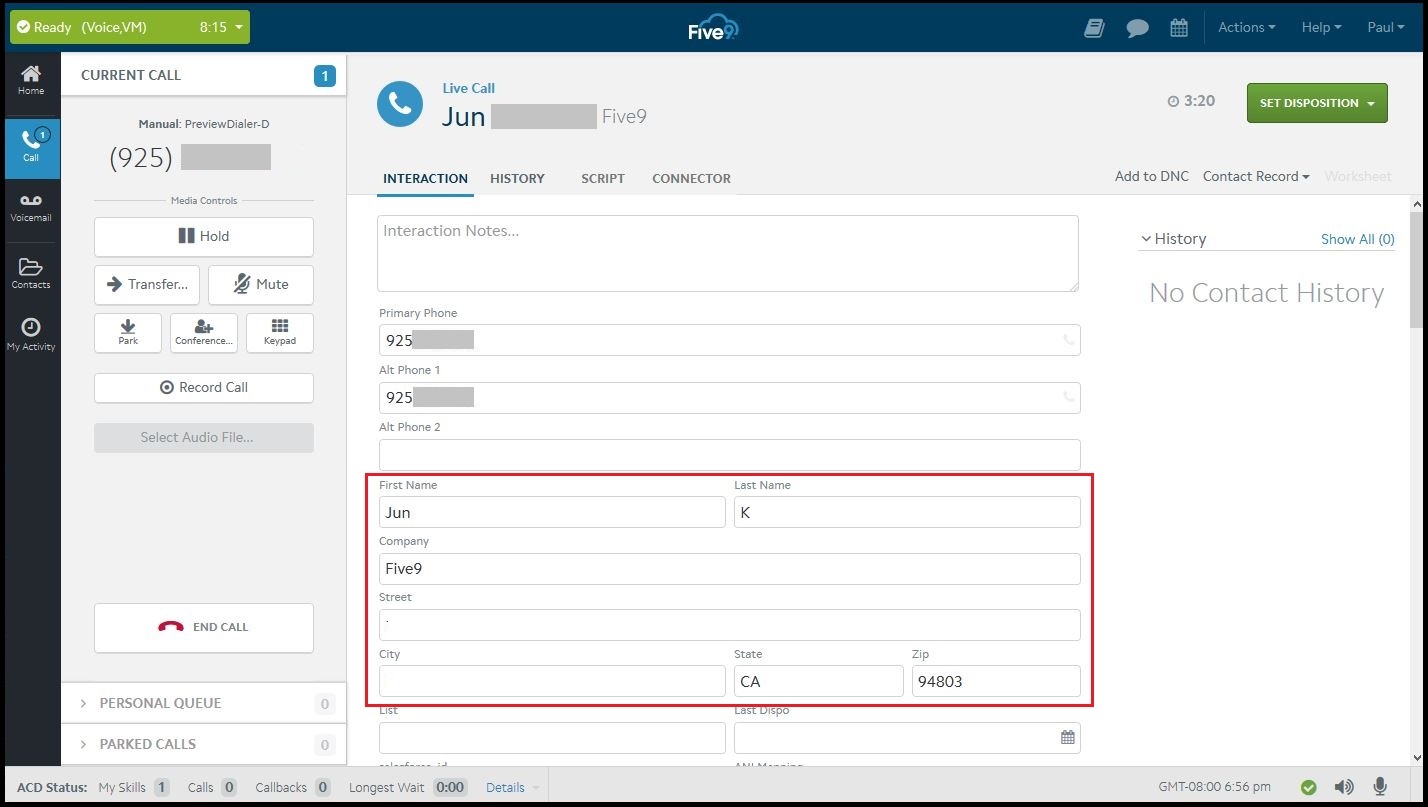 Agent Desktop Plus | Attaching a Contact Record to a Call