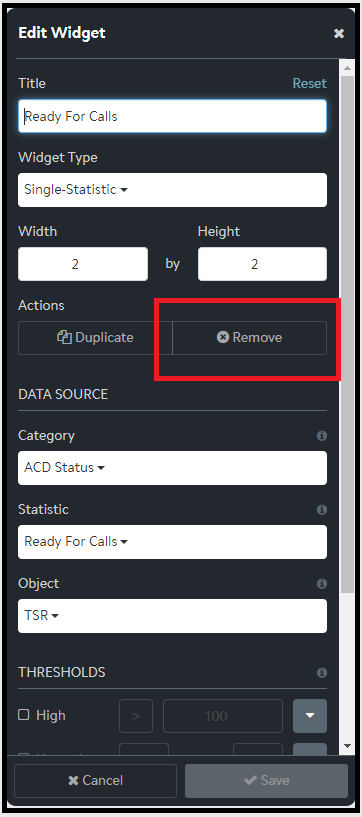 Supervisor Plus | Managing Widgets