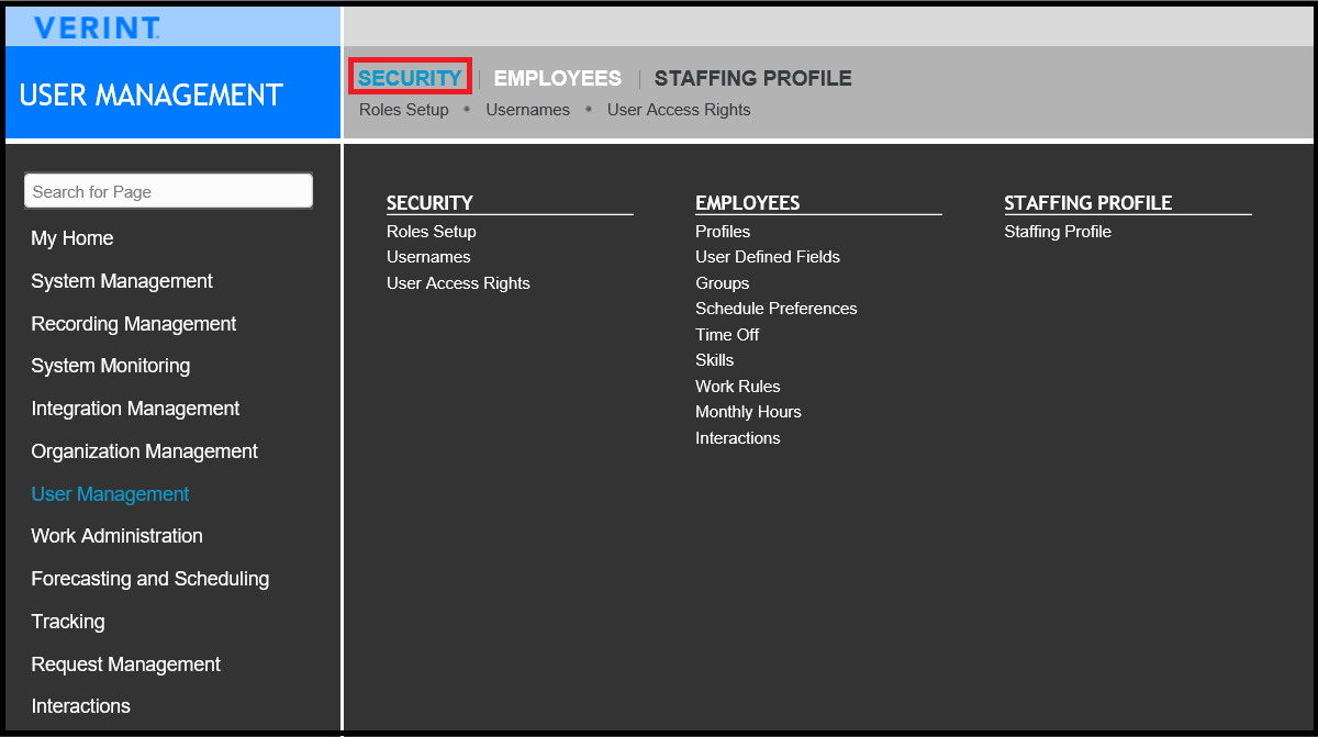 Verint | Checking the Group Scope for Verint Roles