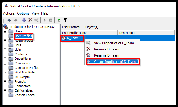 Administrator | Duplicating Objects