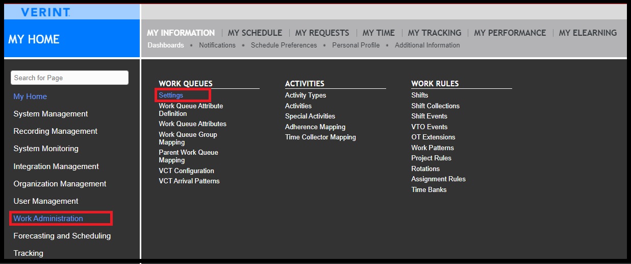 Verint | How to Edit Work Queue