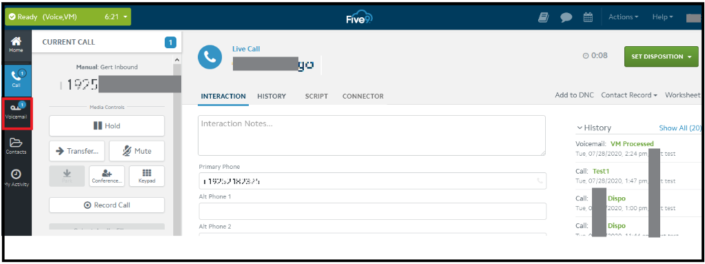 Reporting | Manual call for voicemail have multiple call legs with the ...