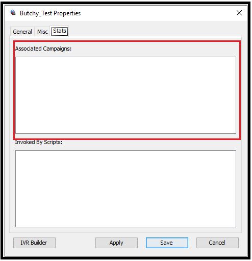 Administrator | IVR Script Properties