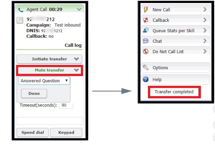 Agent Desktop Toolkit | Transferring Calls