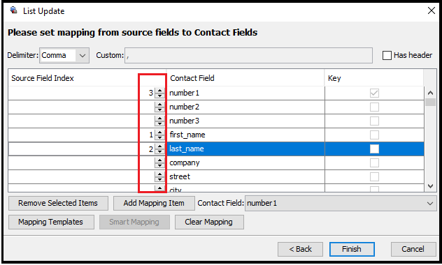 Administrator | Update List - Basic Setting