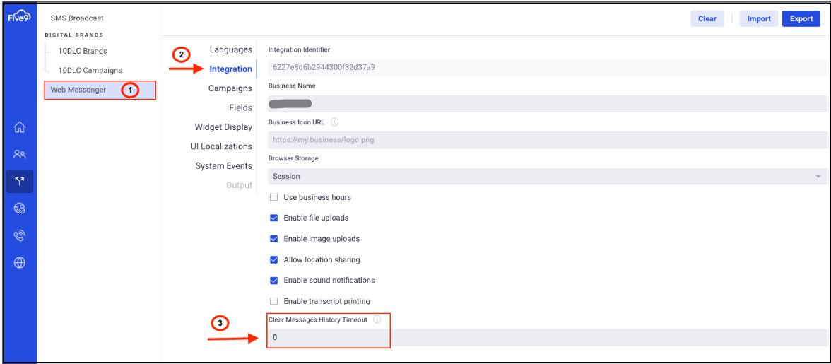 Digital Engagement | Five9 Advanced Chat | Keep the chat history in Web ...