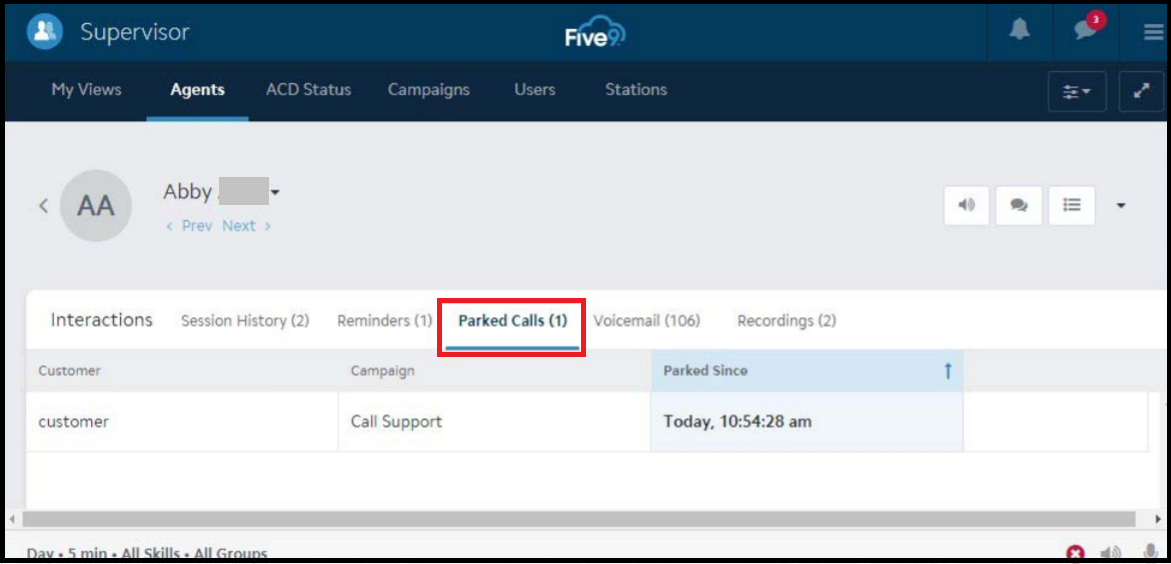 Supervisor Plus | Agent tab