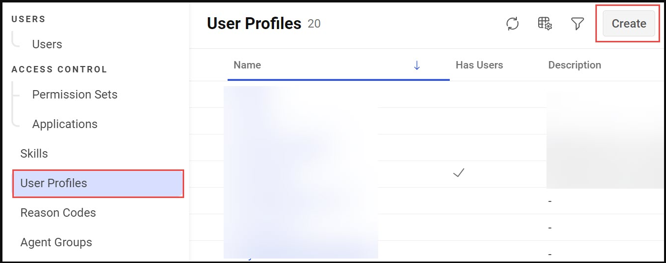 Admin Console | User Profile