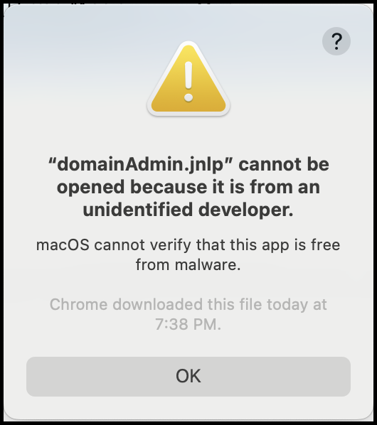 VCC | Error: “App can't be opened because it is from an