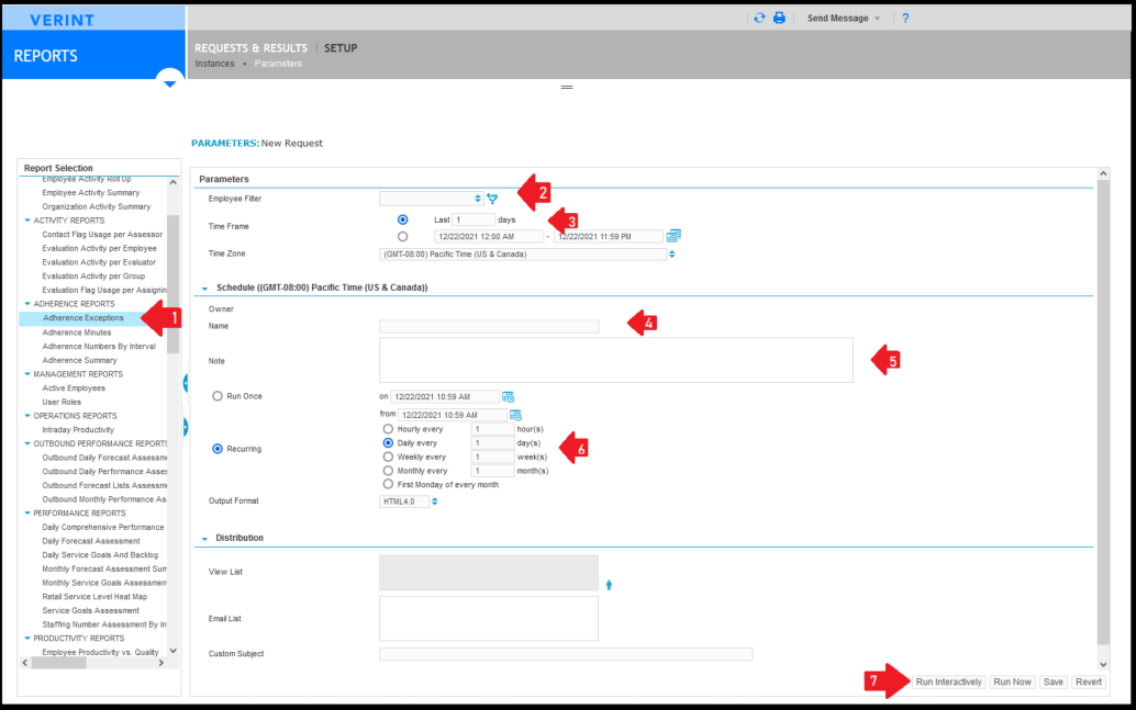 Verint | How to Schedule Reports