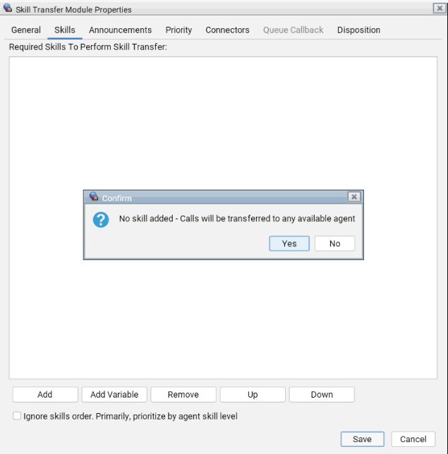 Administrator | IVR Skill Transfer Module - Functions and Features