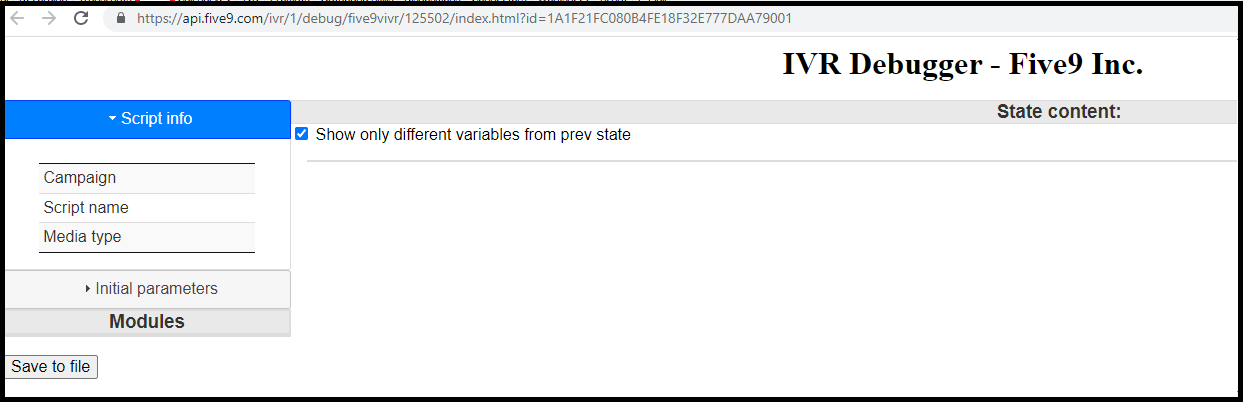 Administrator | How to use the Five9 IVR Debugger