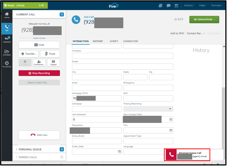 Agent Desktop Plus | Incoming call alert or notification from another ...