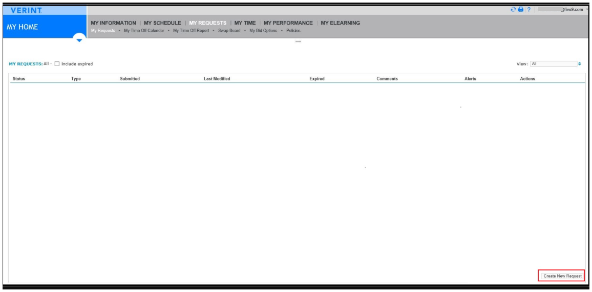Verint | How to Submit Time Off Request