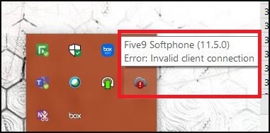 Plus Applications | Invalid Client Connection error when launching the ...