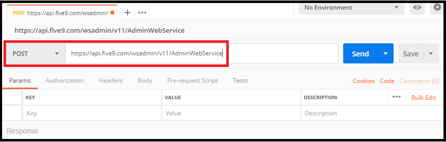 API | Using the modifyUser method using Postman