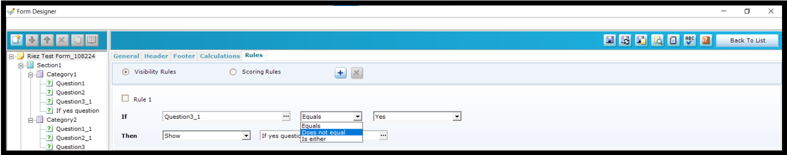 Verint | Visibility Rules in Form Designer