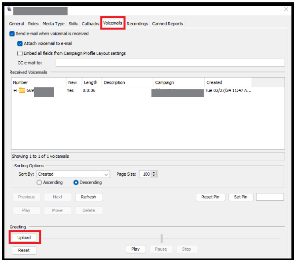 Administrator | Managing User Voicemails