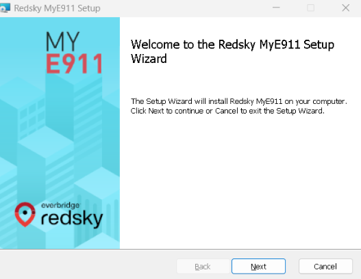 MyE911 | Installation in Windows