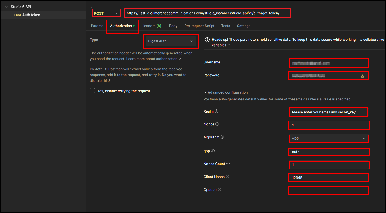 Studio 6 | How to Generate an Authentication Token in Studio 6 API ...