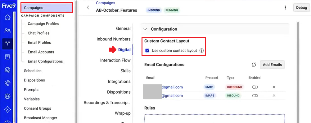 Admin Console | Contact Layouts