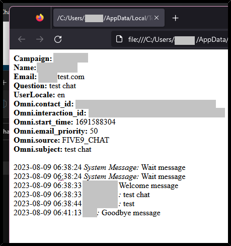 Reporting | Downloading Chat Transcripts