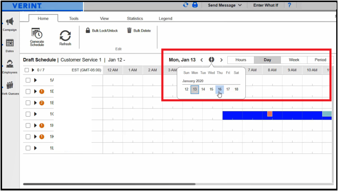 Verint | Creating a Calendar Event