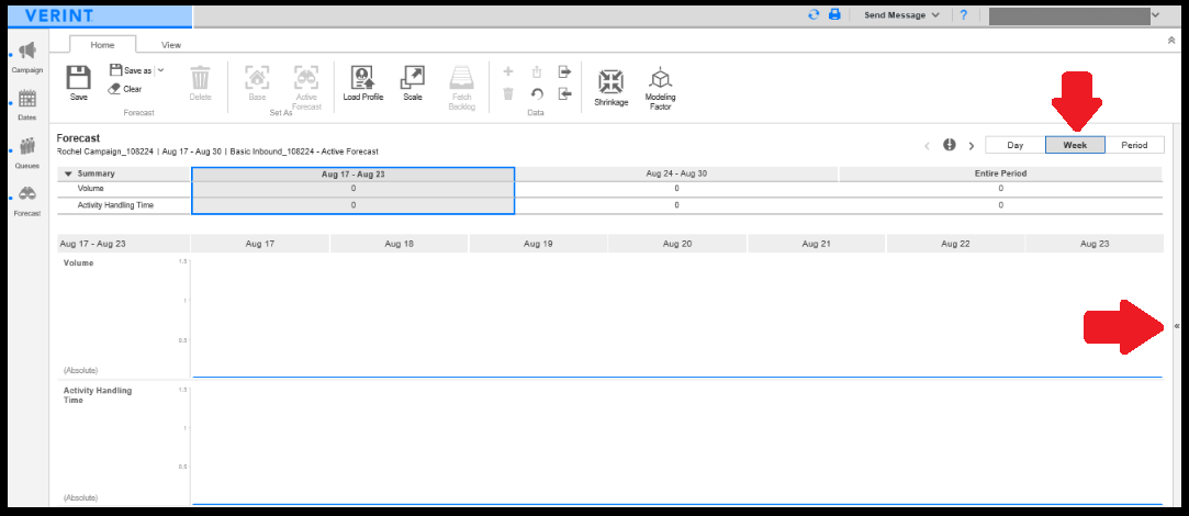 Verint | Creating a Forecast