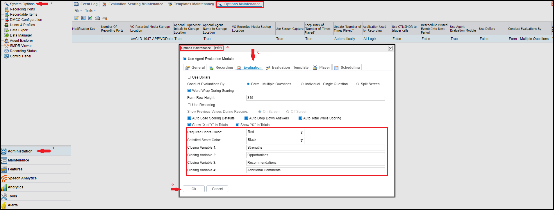 Five9 QM | Rename and Rearrange Comments Header Tabs in the Evaluation ...