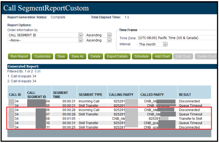 Reporting | Creating a Call Segment report