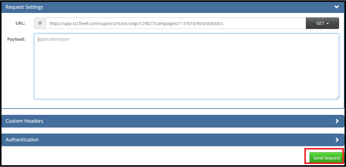 API | Getting the Campaign List Statistics Via Rest API