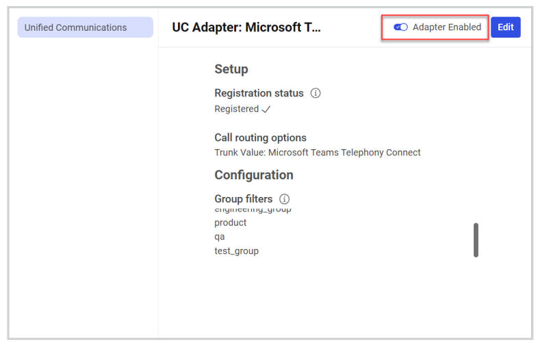UC Integration | Enabling and Configuring Microsoft Teams in Admin Console