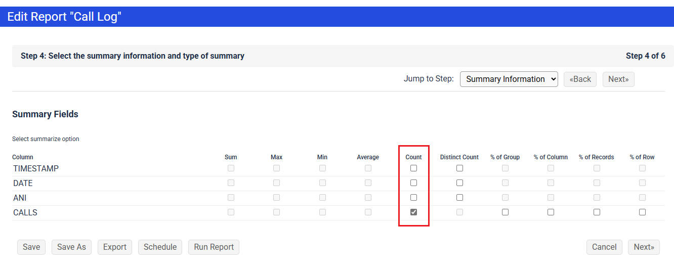 Reporting | Getting the Total Number of Inbound Calls per DNIS or ANI