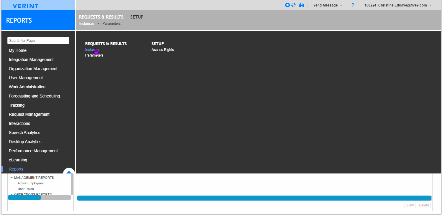 Verint | How to Create and Save a New Report Instance in Verint