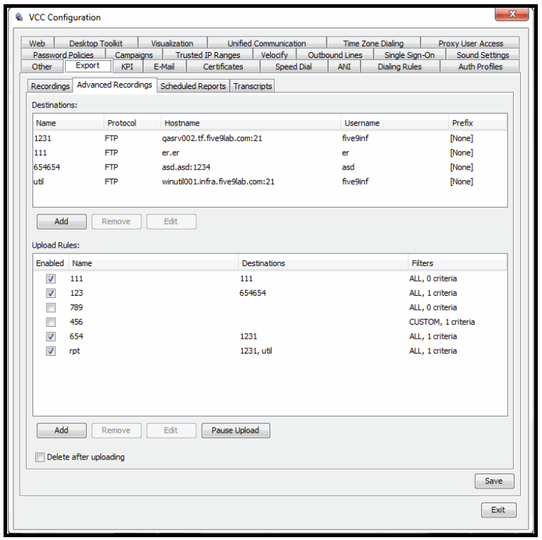 Administrator | Advanced Recording