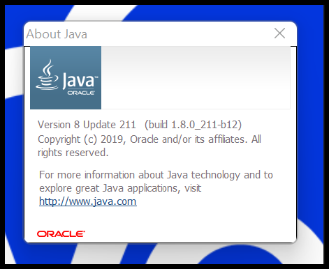 Oracle Java Update Checker