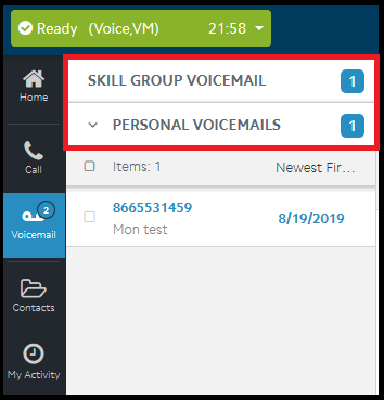 Agent Desktop Plus | How to Manage Voicemails